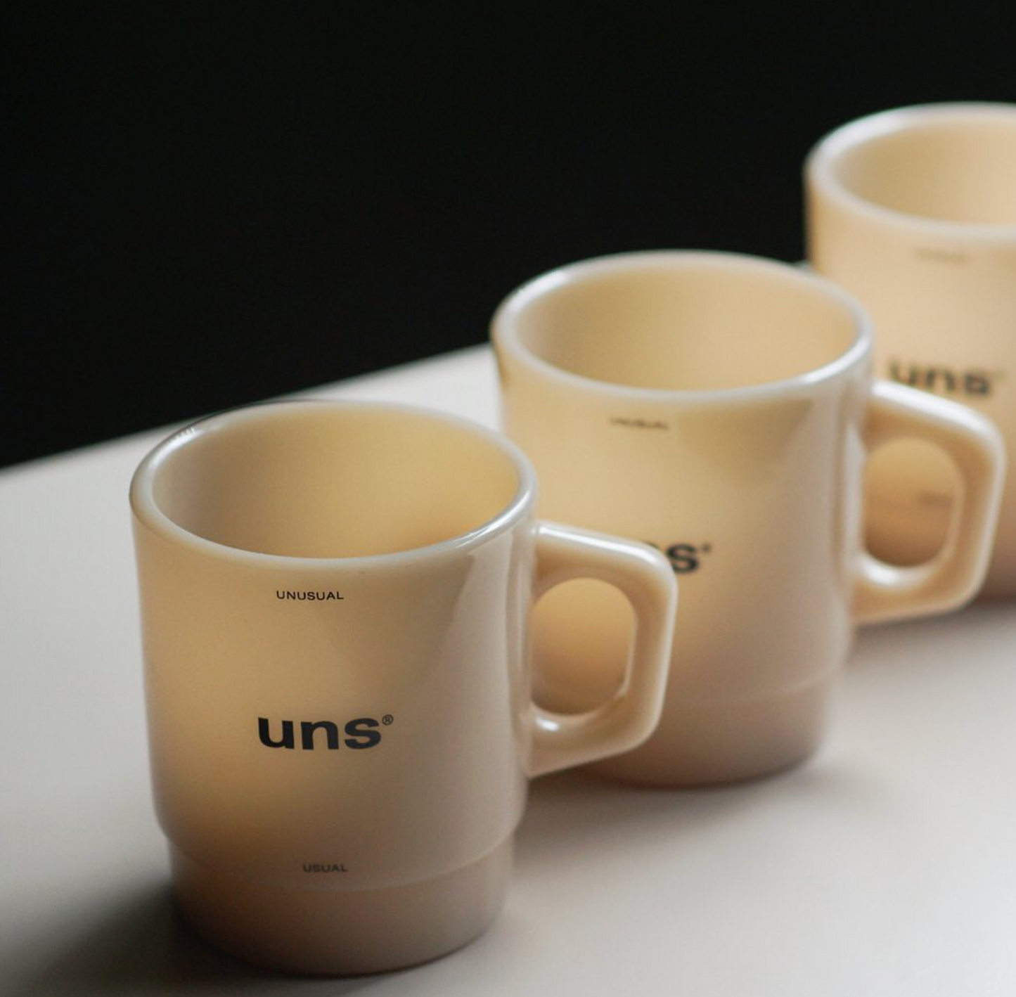 UNS, Korean Milk Glass Cups