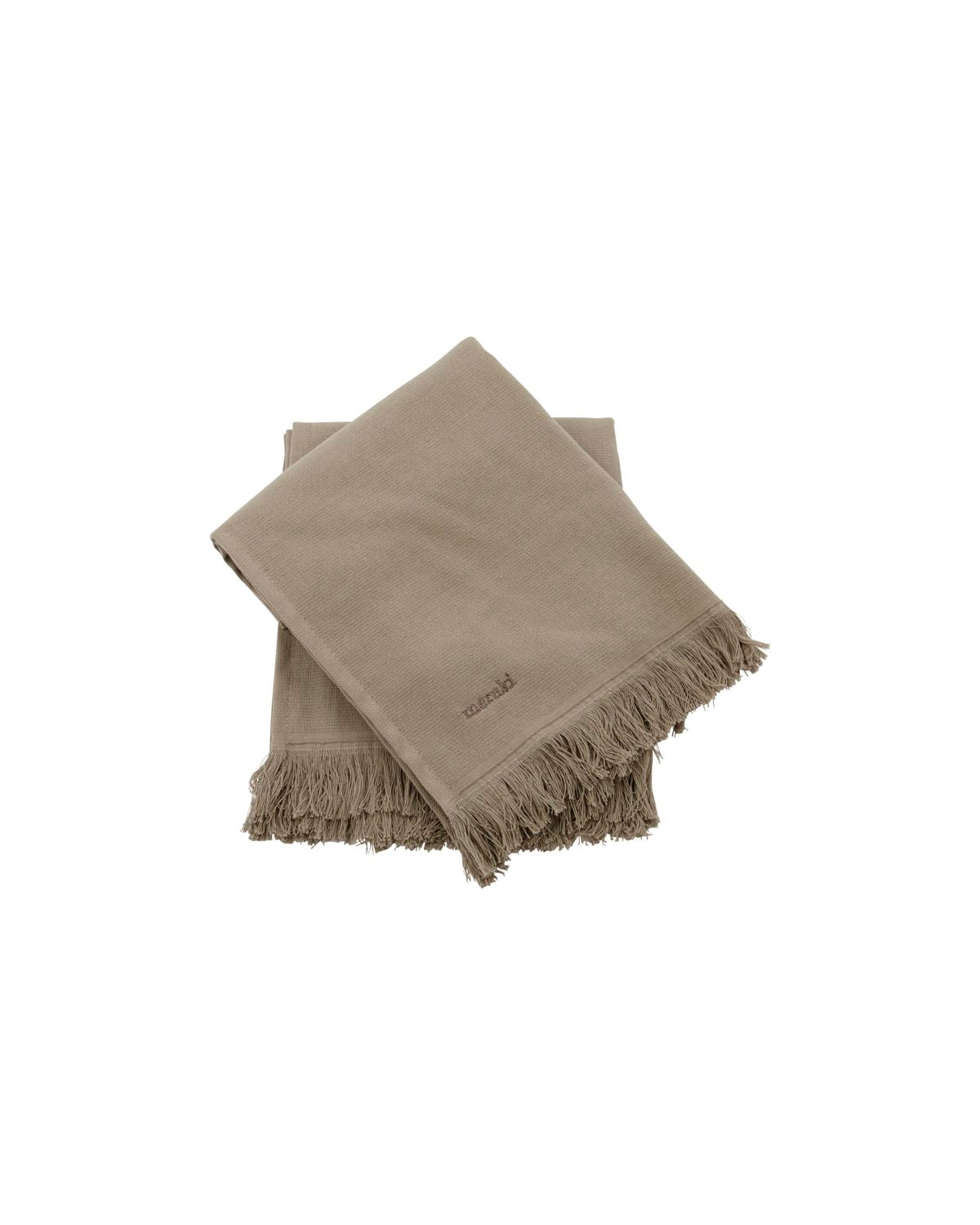 Meraki Hand towel, Lunaria, Warm grey, Set of 2