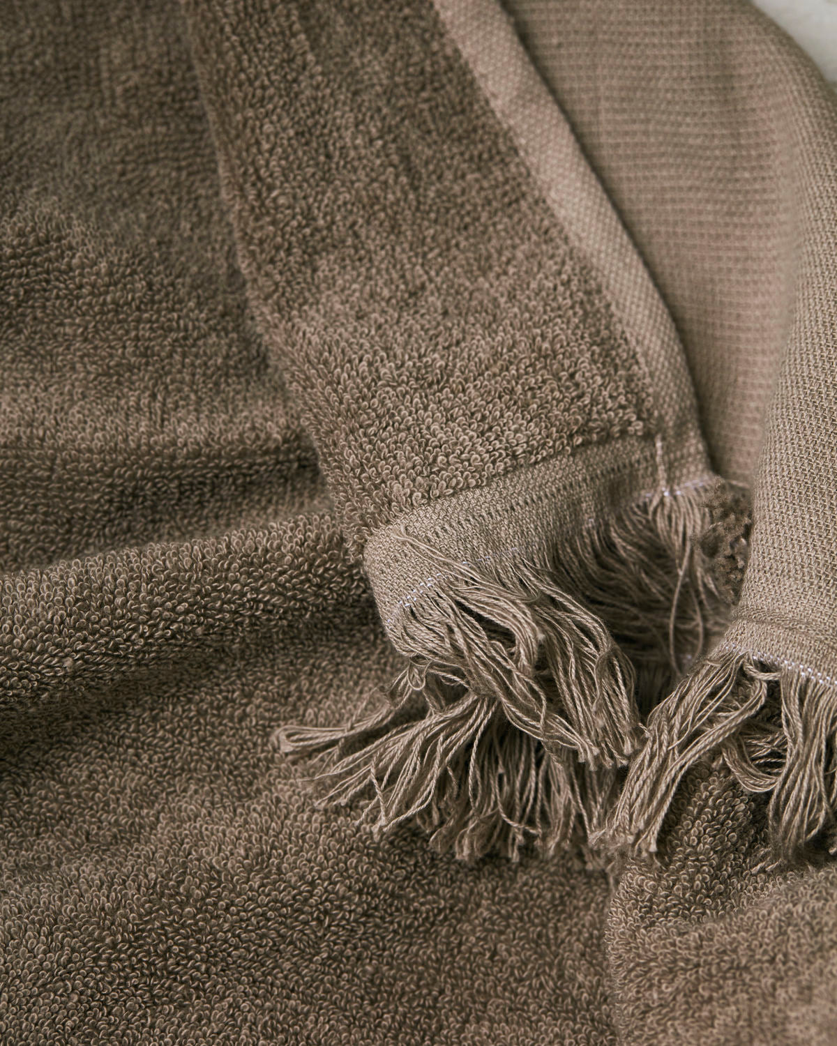 Meraki Hand towel, Lunaria, Warm grey, Set of 2