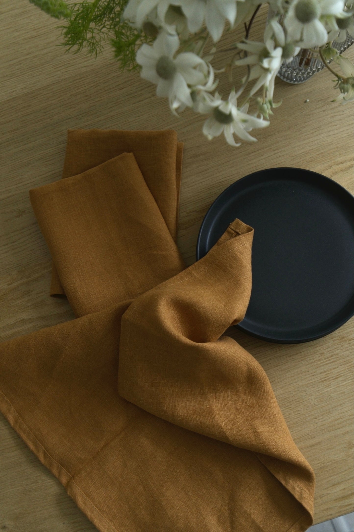 Linen Napkins - set of 2 - Honey