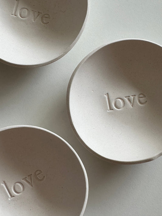 Love Porcelain Ring Dish