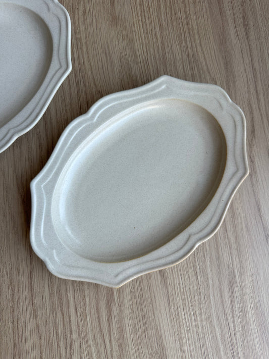 Heirloom Petal Stoneware Plate