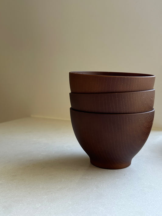 Natural Wooden Soup Bowl